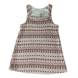 Bonnie Baby Pink Fair Isle Knit Jumper Dress Size 24M